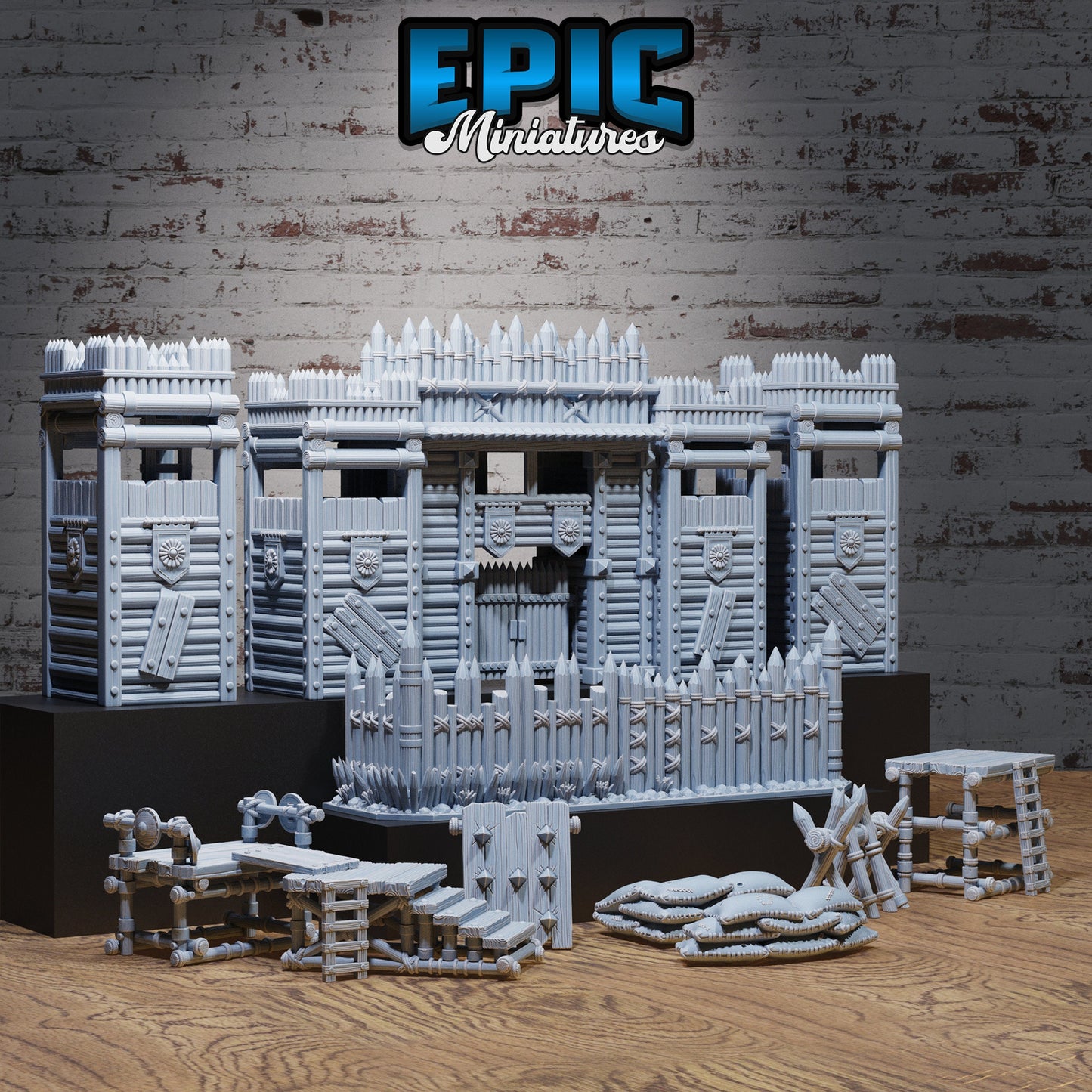 Bandit Camp Fortification Series - Epic Miniatures | Bandit Camp