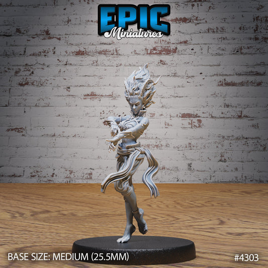 Young Efreeti Female Series - Epic Miniatures | #99 Infernal Assault