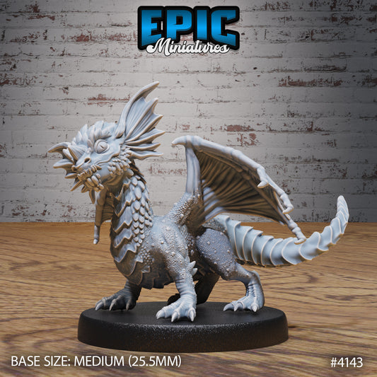 Blue Dragon Wyrmling Series - Epic Miniatures | #96 Bone Dry Desert