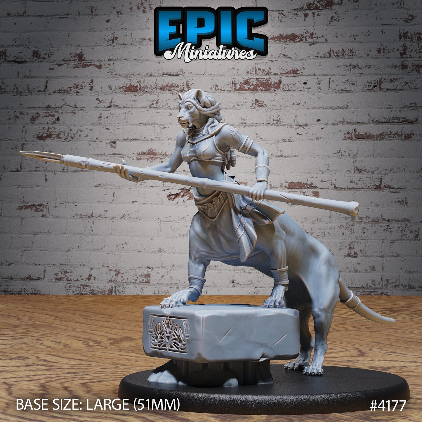 Lion Centaur Bastet Devotee Series - Epic Miniatures | #96 Bone Dry Desert