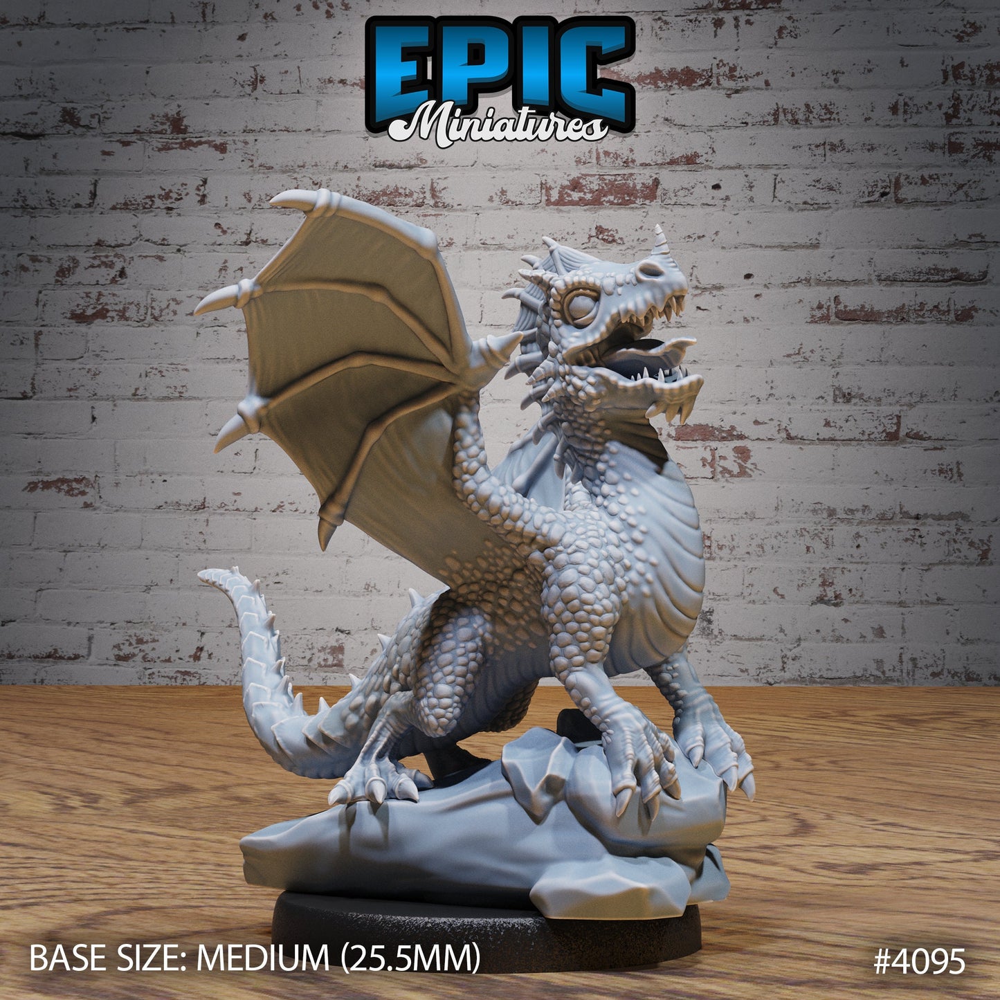 Green Dragon Wyrmling Series - Epic Miniatures | #95 Elven Storm