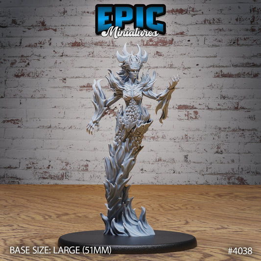 Fire Elemental Female - Epic Miniatures | #94 Elemental Lands