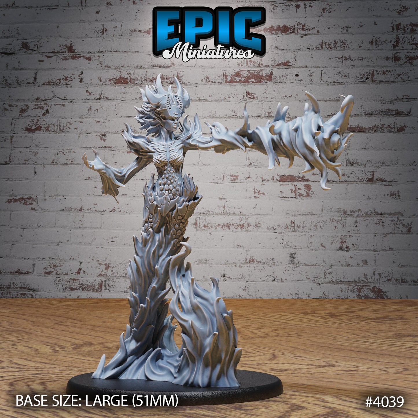Fire Elemental Female - Epic Miniatures | #94 Elemental Lands