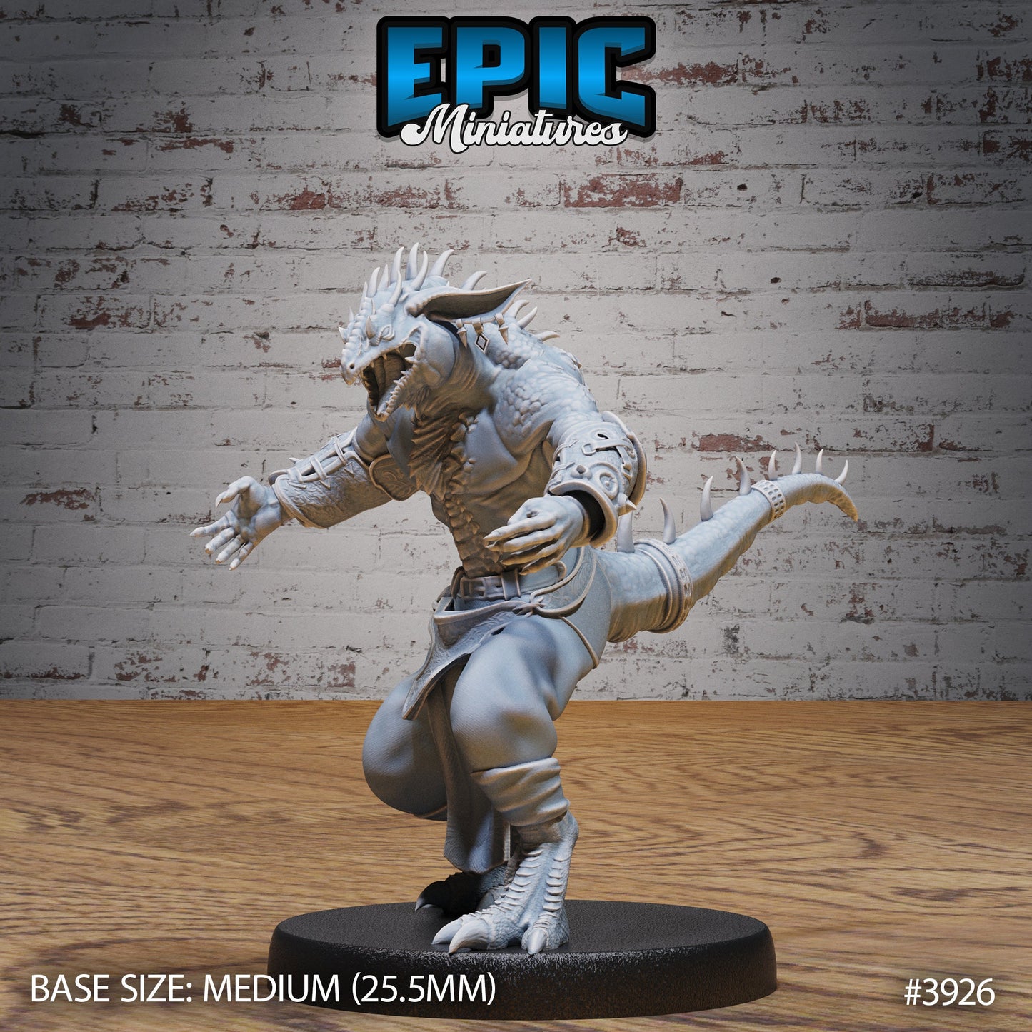 Lizard Folk Thug Series - Epic Miniatures | #91 Demonic Guild