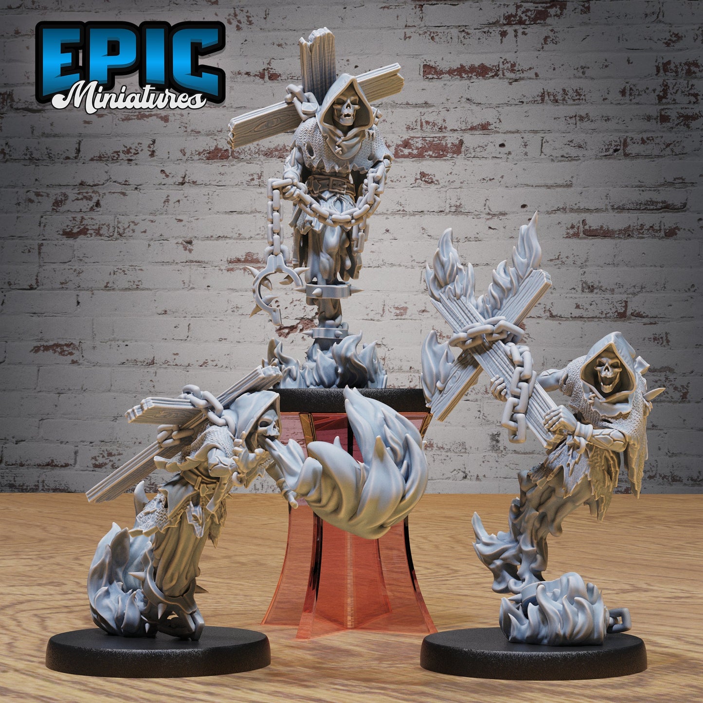 Fire Ghose Skeleton Series - Epic Miniatures | #90 Gruesome Graveyard