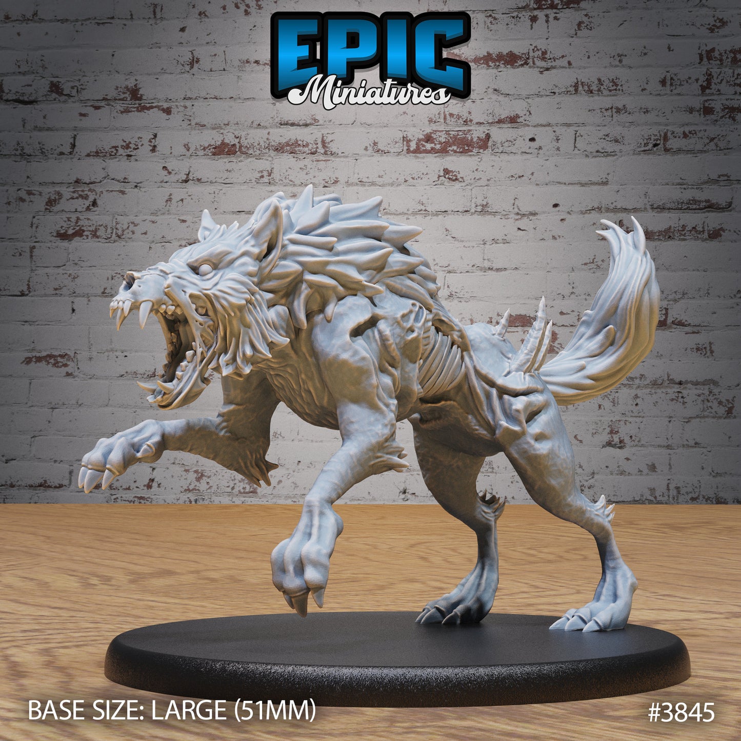 Undead Dire Wolf Series - Epic Miniatures | #90 Gruesome Graveyard