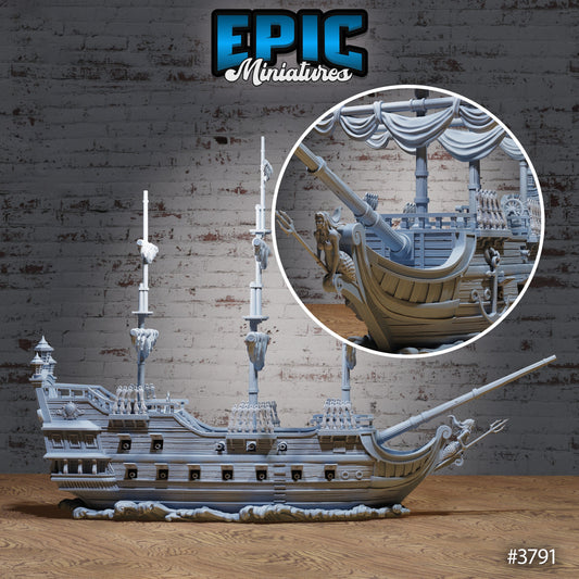 Treasure Galleon Ship - Epic Miniatures | #89 New World Conquest