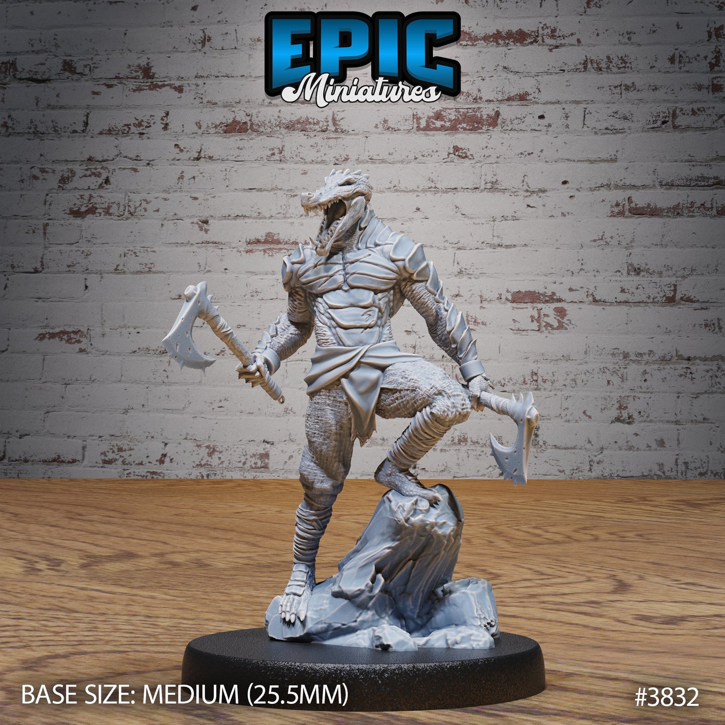Crocodile Folk Warrior - Epic Miniatures | #89 New World Conquest