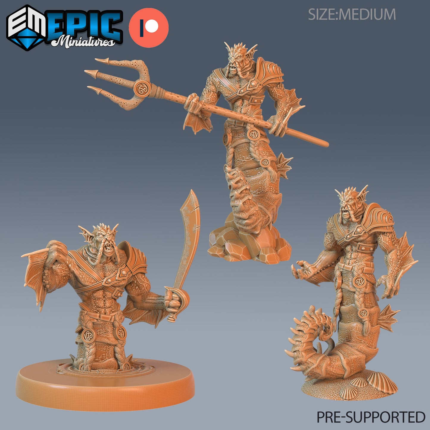 Seahorse Merman - Epic Miniatures | #70 Aquatic Journey