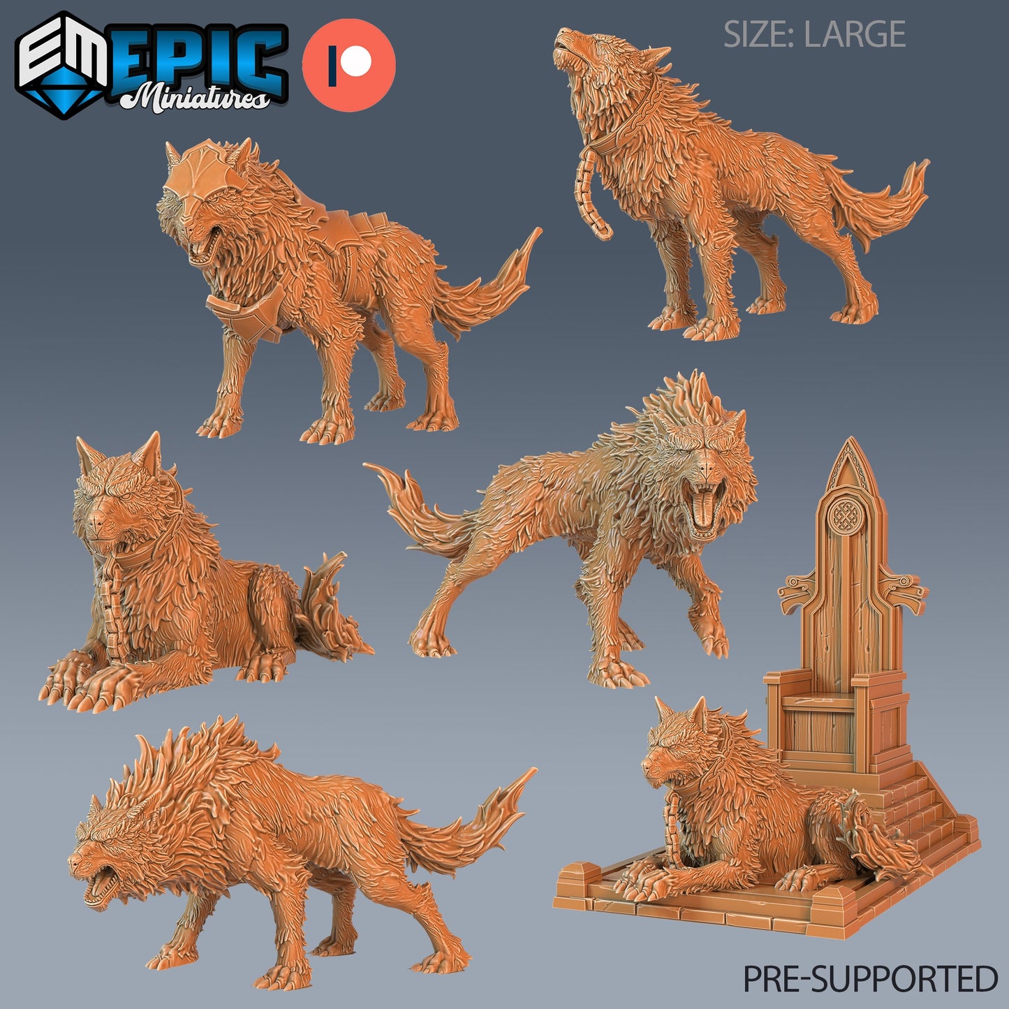 Fenrir Wolf - Epic Miniatures | #69 Viking Age