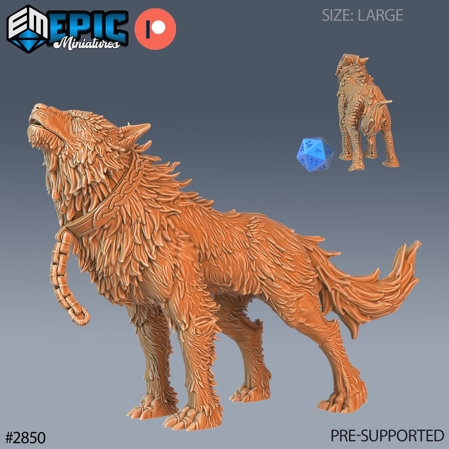 Fenrir Wolf - Epic Miniatures | #69 Viking Age