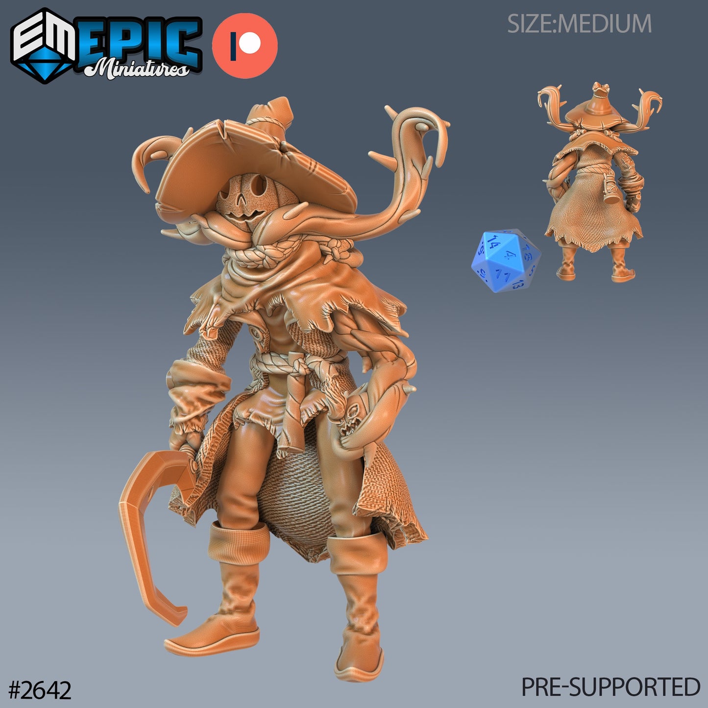 Pumpkin Scarecrow - Epic Miniatures | #65 Little Folk