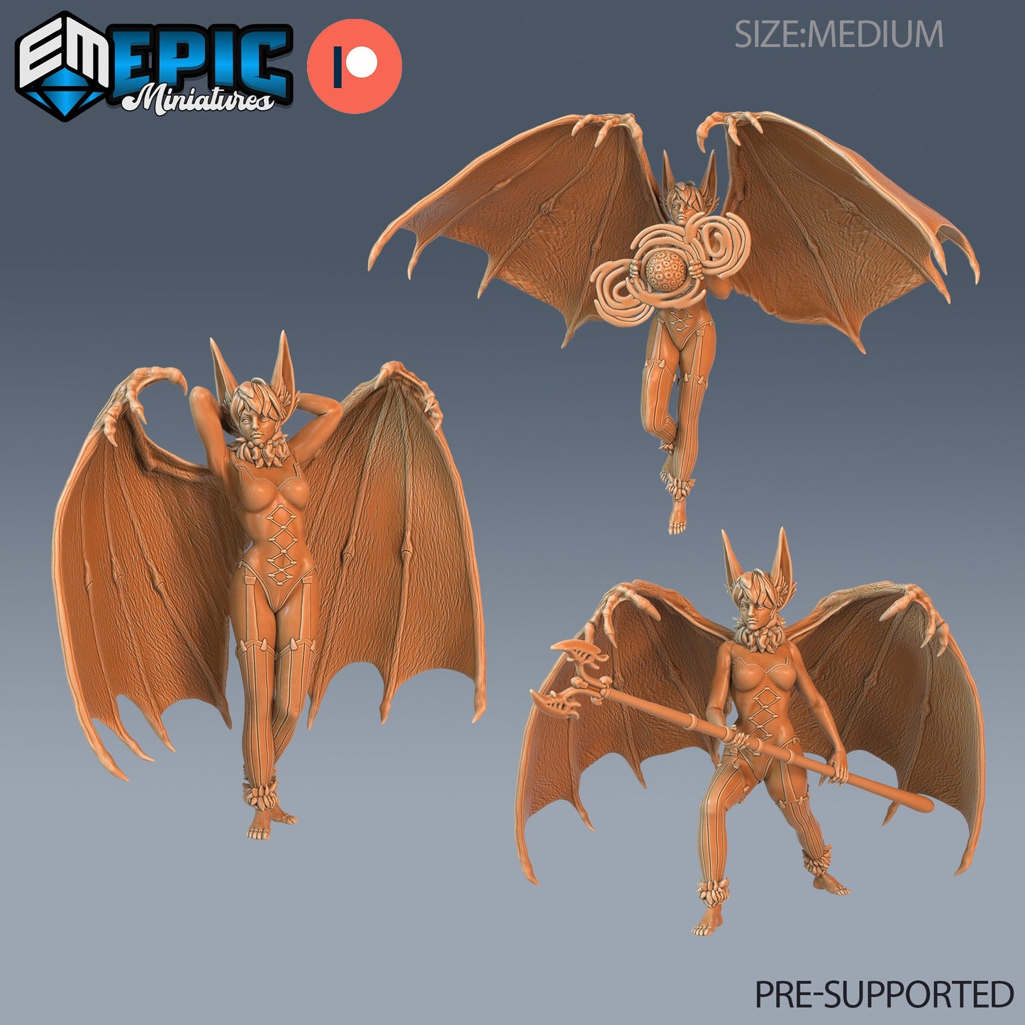 Bat Succubus - Epic Miniatures | #64 Vampires Curse