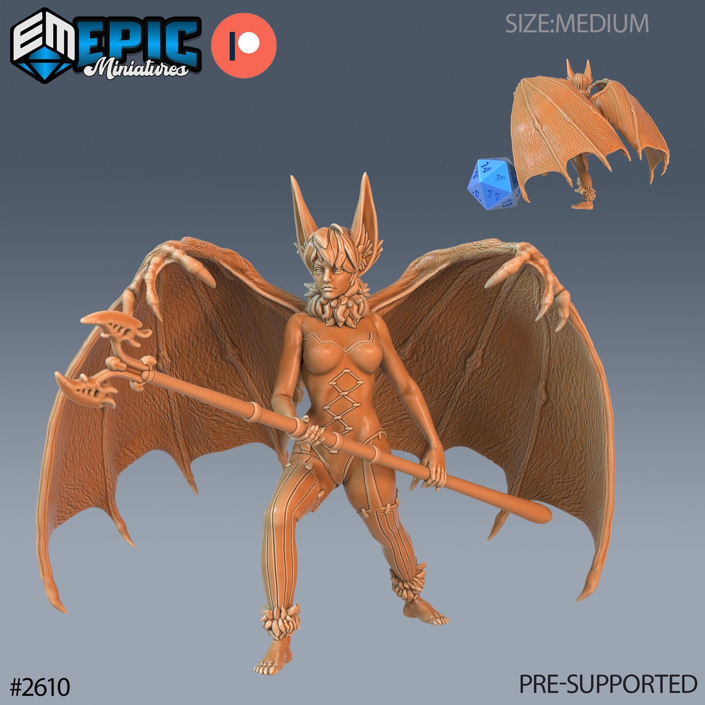 Bat Succubus - Epic Miniatures | #64 Vampires Curse