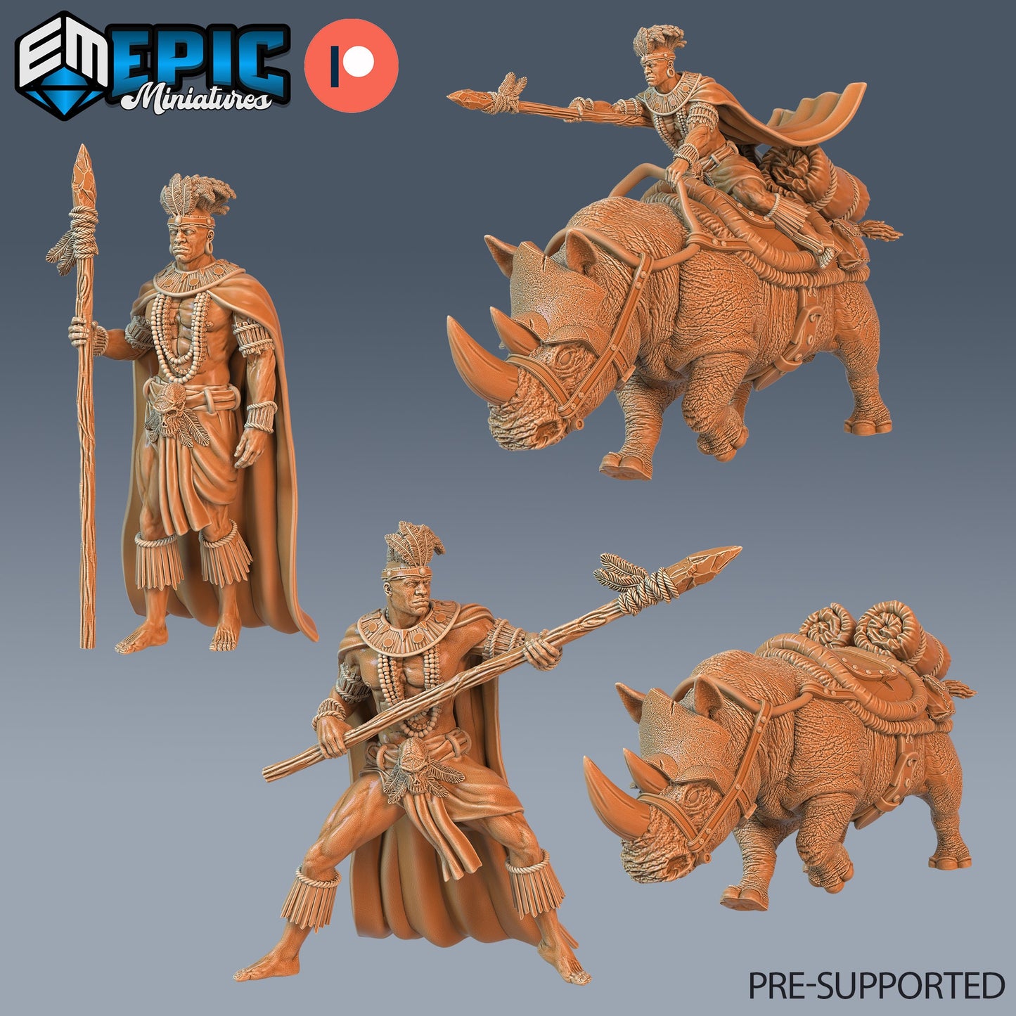Spear Warrior - Epic Miniatures | #63 Forgotten Utopia