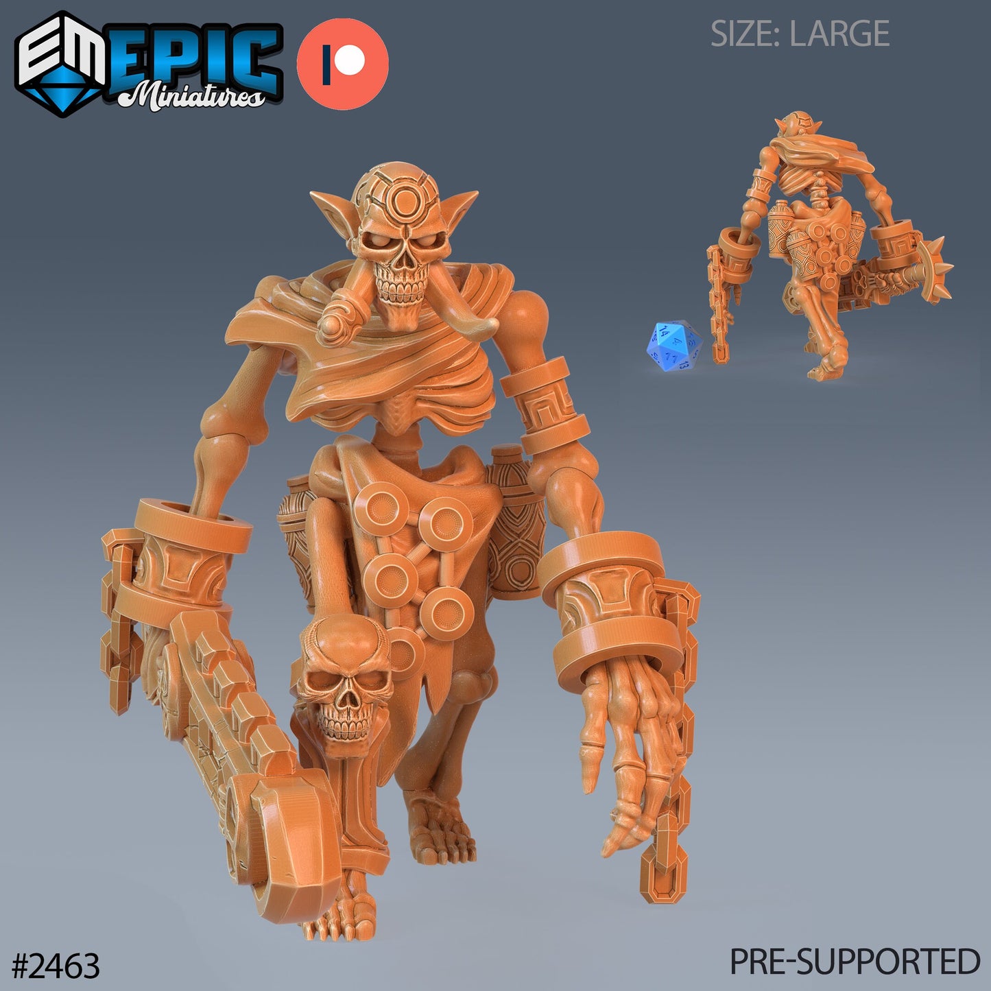 Troll Skeleton - Epic Miniatures | #61 Haunting Catacombs
