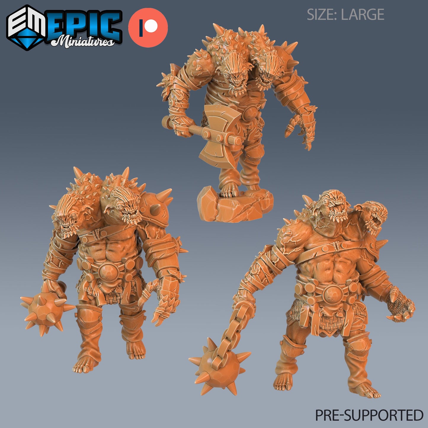 Ettin Beast - Epic Miniatures | #60 Ancient Cold