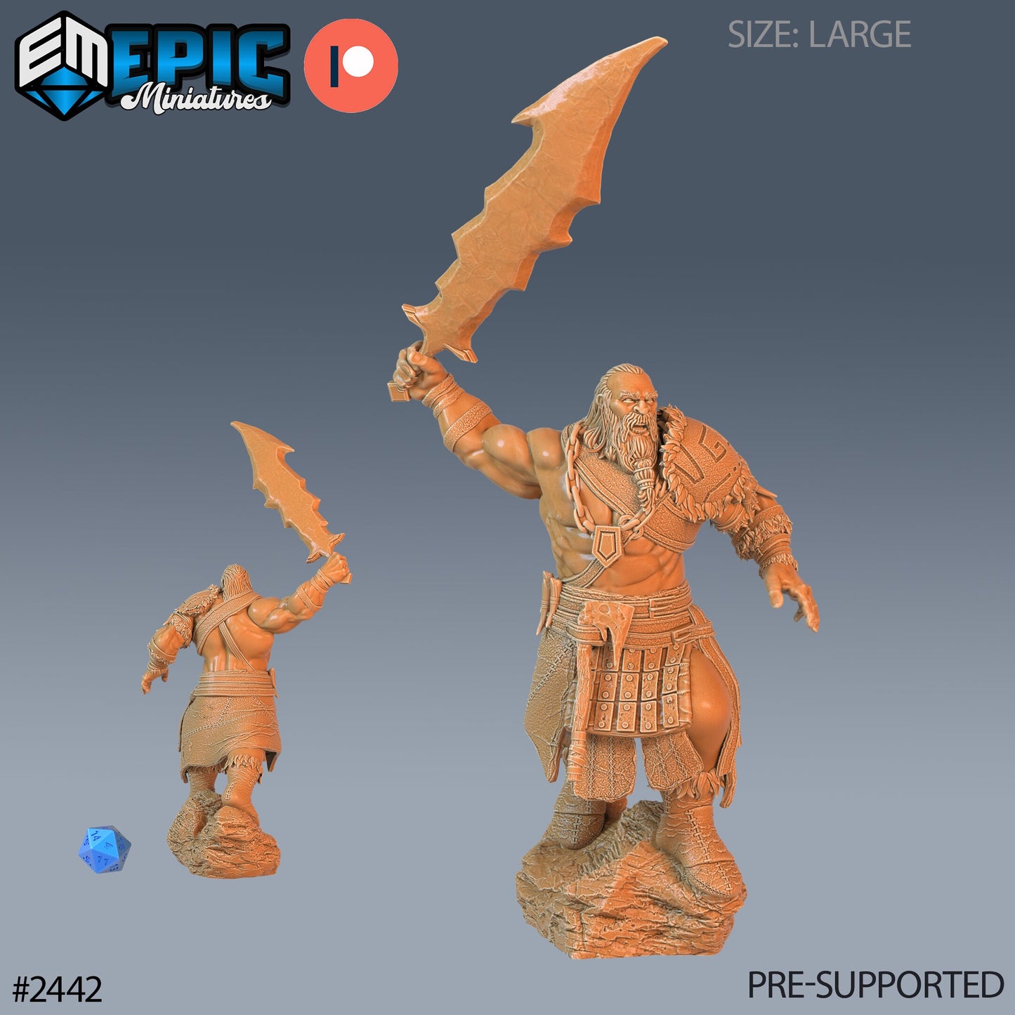 Half Frost Giant - Epic Miniatures | #60 Ancient Cold