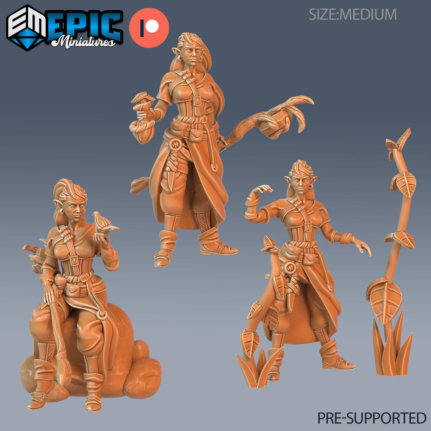 Elven Earth Druid - Epic Miniatures | #57 Arcane Dungeon