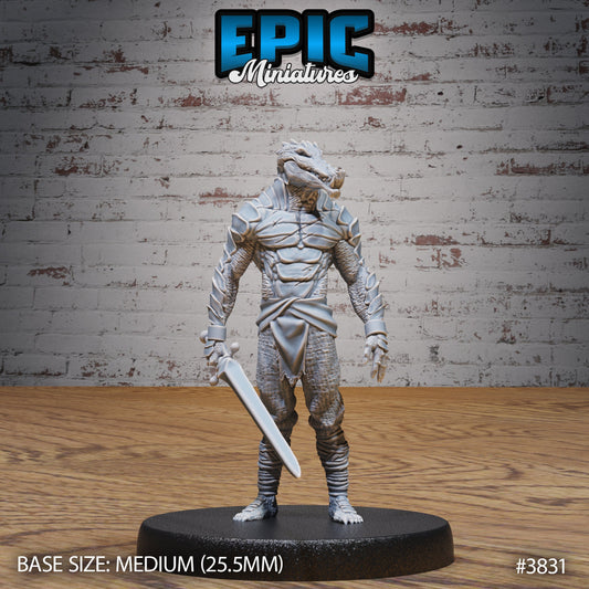 Crocodile Folk Warrior - Epic Miniatures | #89 New World Conquest