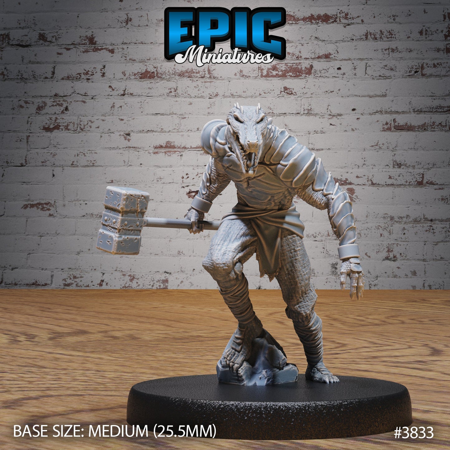 Crocodile Folk Warrior - Epic Miniatures | #89 New World Conquest