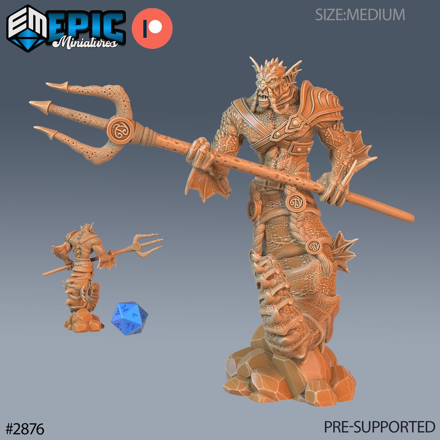 Seahorse Merman - Epic Miniatures | #70 Aquatic Journey