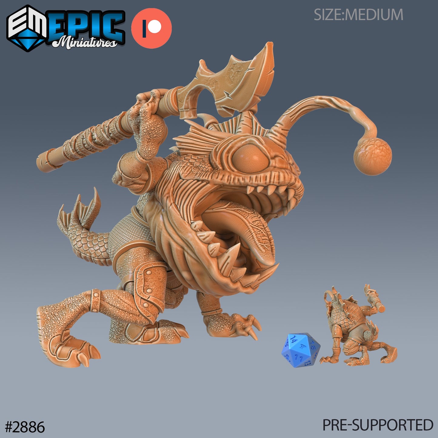 Anglerfish Folk Series - Epic Miniatures | #70 Aquatic Journey