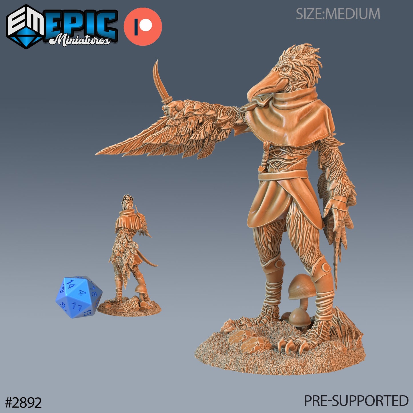 Bird Folk Pelican - Epic Miniatures | #70 Aquatic Journey