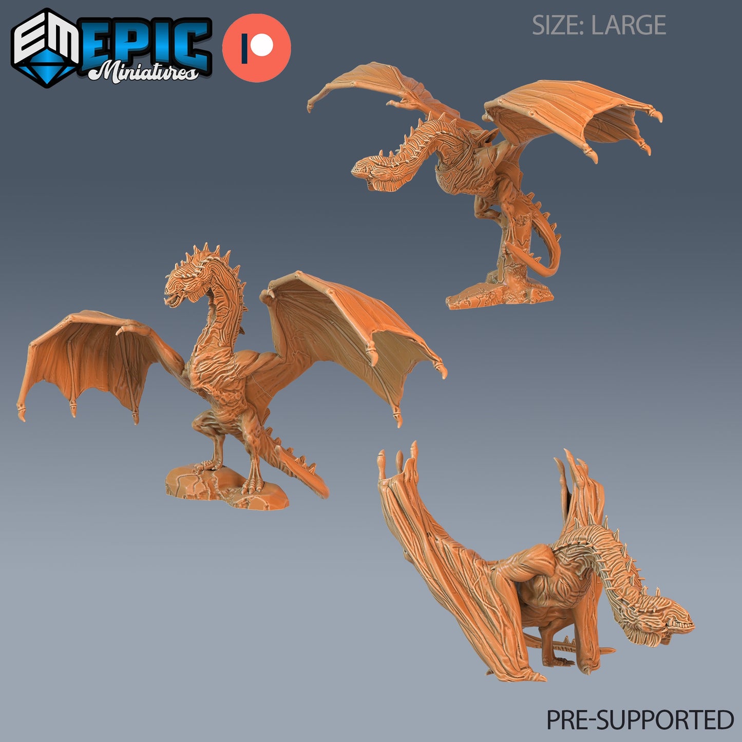 Cave Wyvern - Epic Miniatures | #68 Reptiles of War