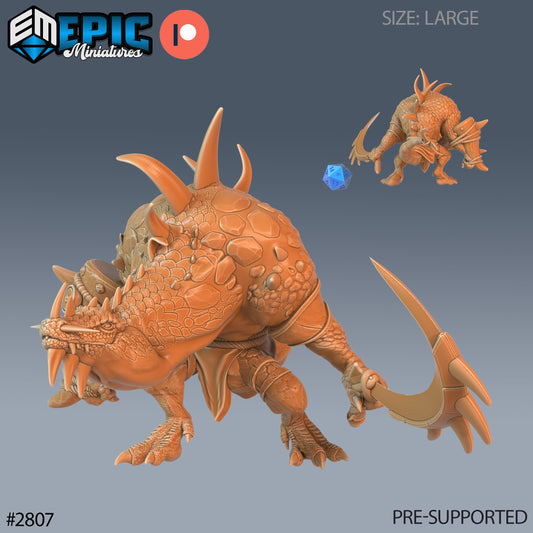 Crocodile Hunchback - Epic Miniatures | #68 Reptiles of War