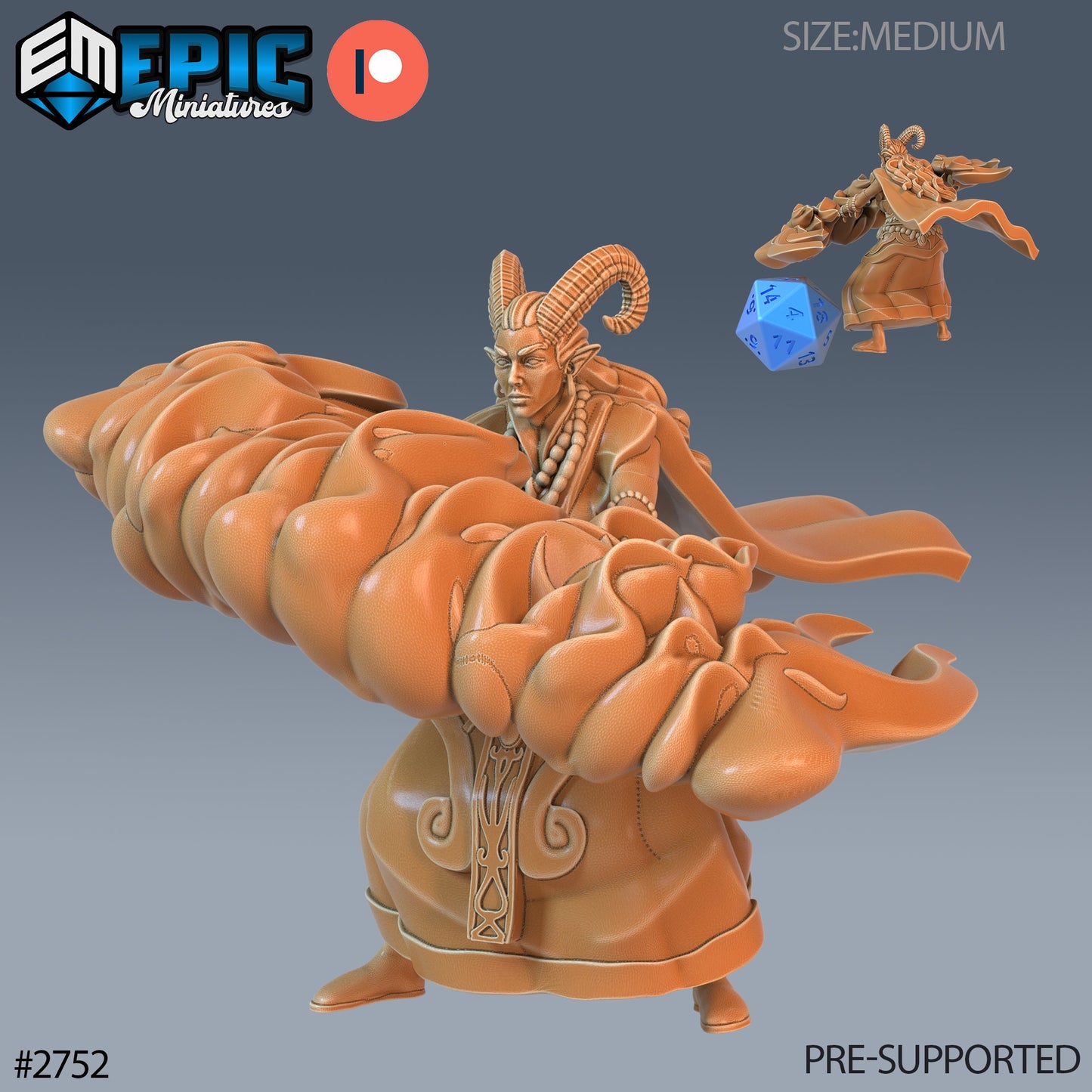 Warlock Tiefling - Epic Miniatures | #67 Demonic Foulness