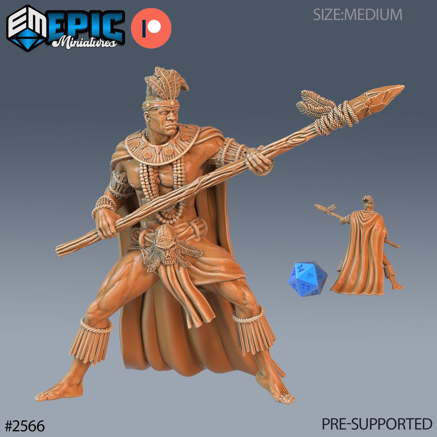 Spear Warrior - Epic Miniatures | #63 Forgotten Utopia