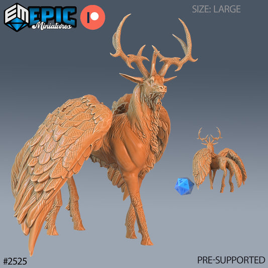 Winged Deer - Epic Miniatures | #62 Justice Hills