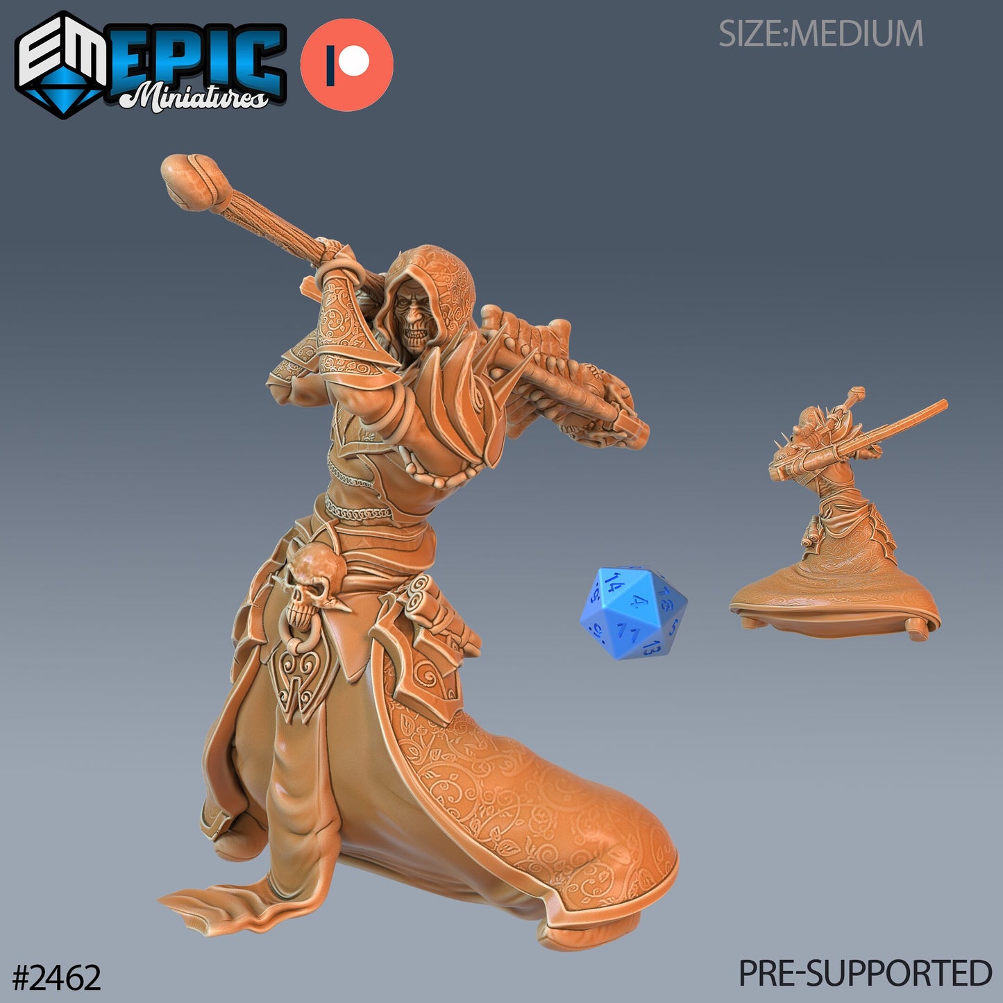 Necromancer Adventurer - Epic Miniatures | #61 Haunting Catacombs
