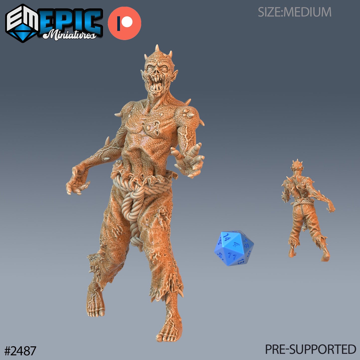 Thorn Zombie - Epic Miniatures | #61 Haunting Catacombs