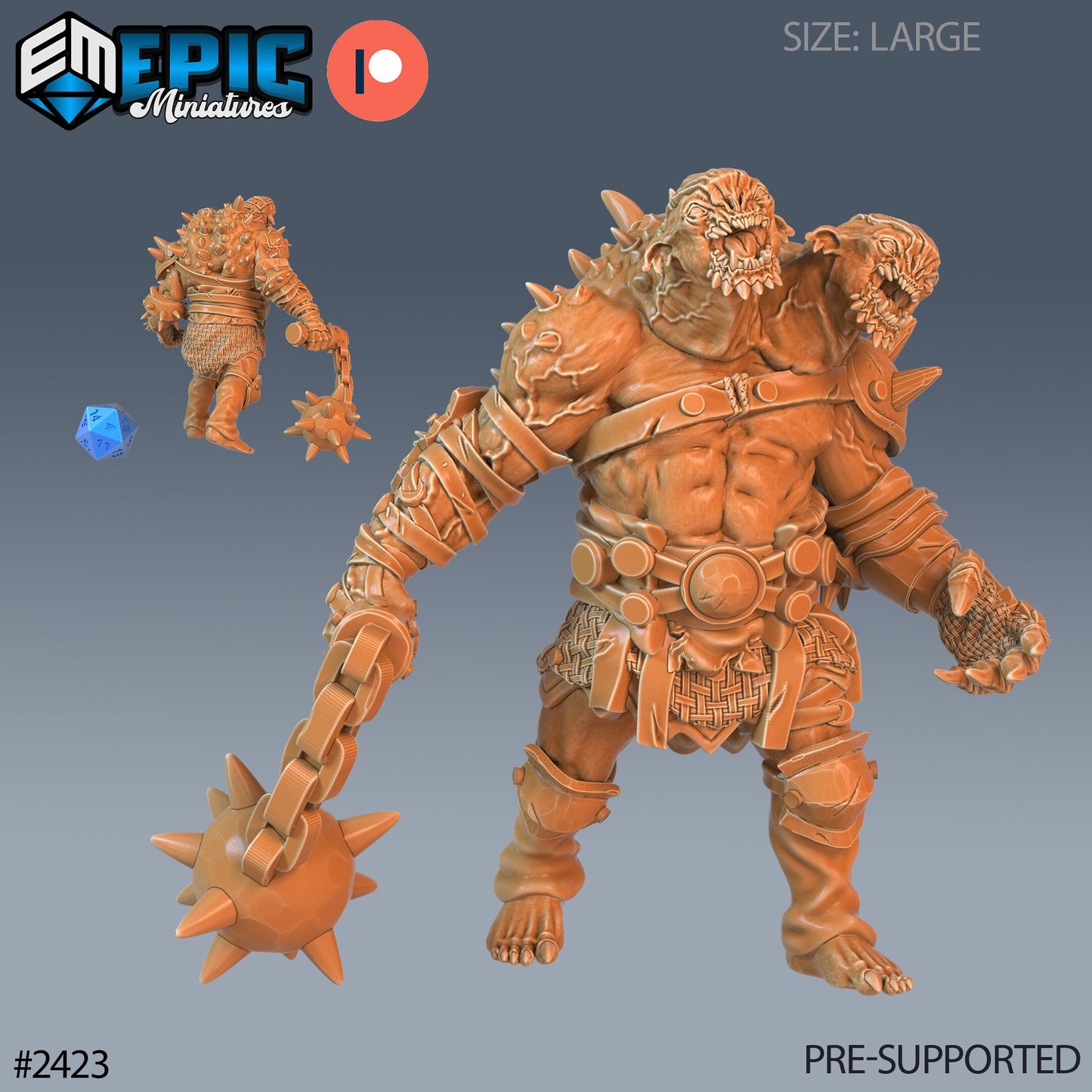 Ettin Beast - Epic Miniatures | #60 Ancient Cold