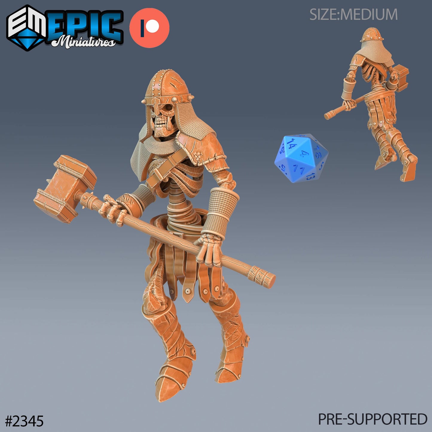 Skeleton Orc Warrior - Epic Miniatures | #58 Tombs of Demise