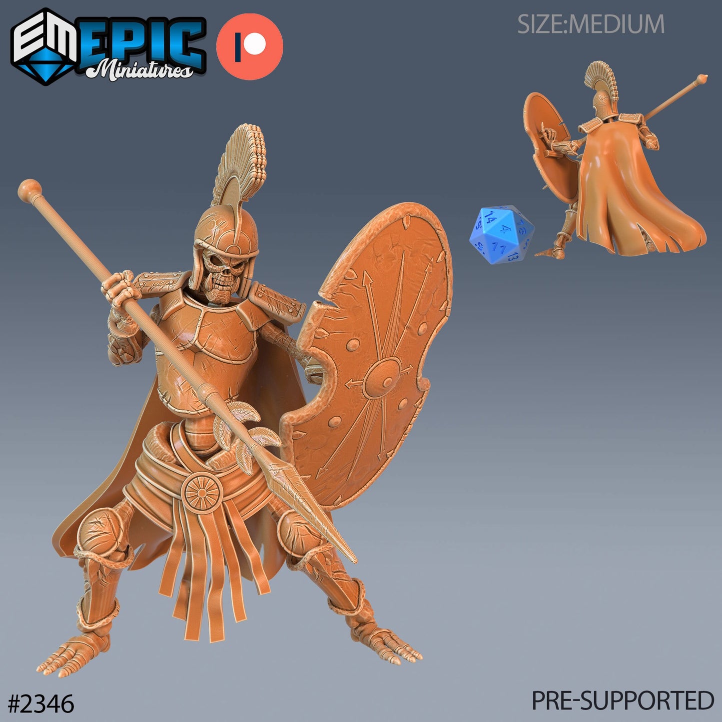 Skeleton Orc Warrior - Epic Miniatures | #58 Tombs of Demise