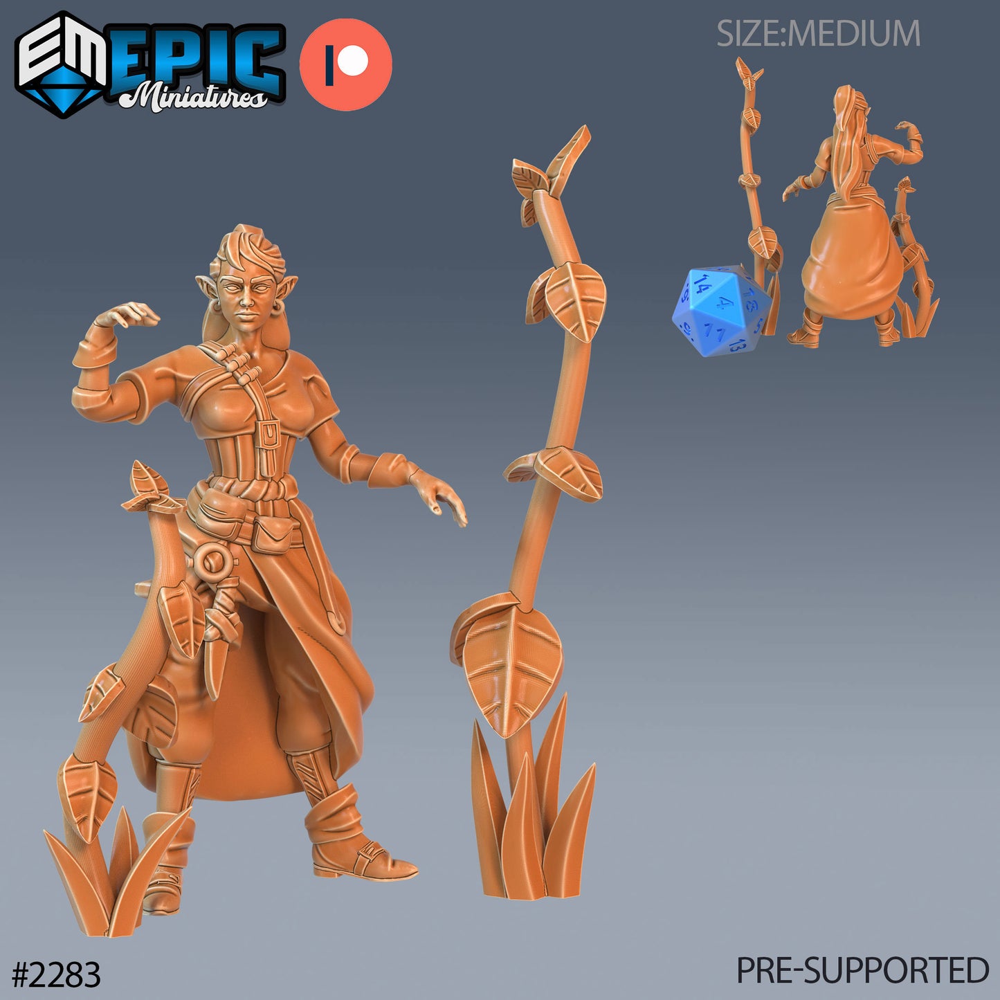 Elven Earth Druid - Epic Miniatures | #57 Arcane Dungeon