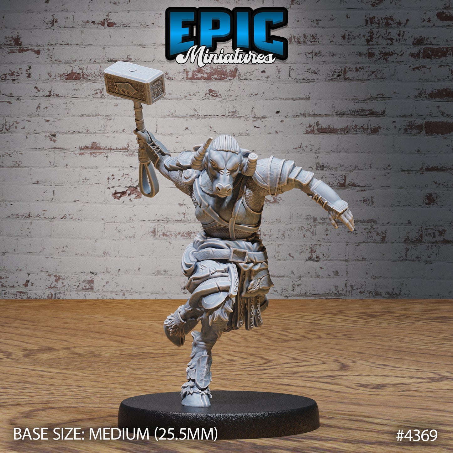 Minotaur Female Warrior Series - Epic Miniatures | #100 Olympian Legends