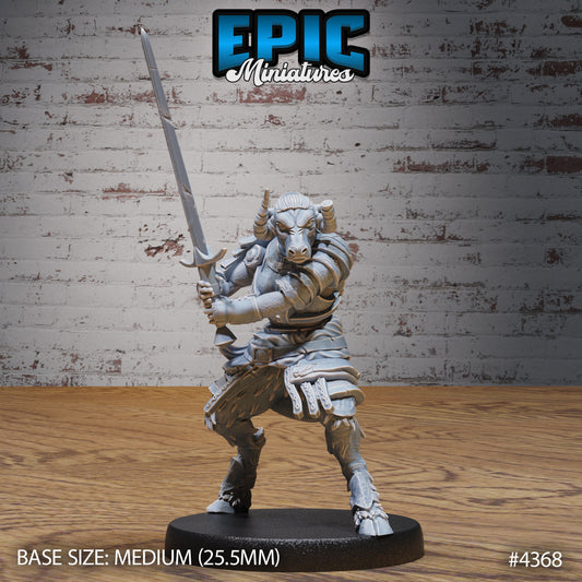 Minotaur Female Warrior Series - Epic Miniatures | #100 Olympian Legends