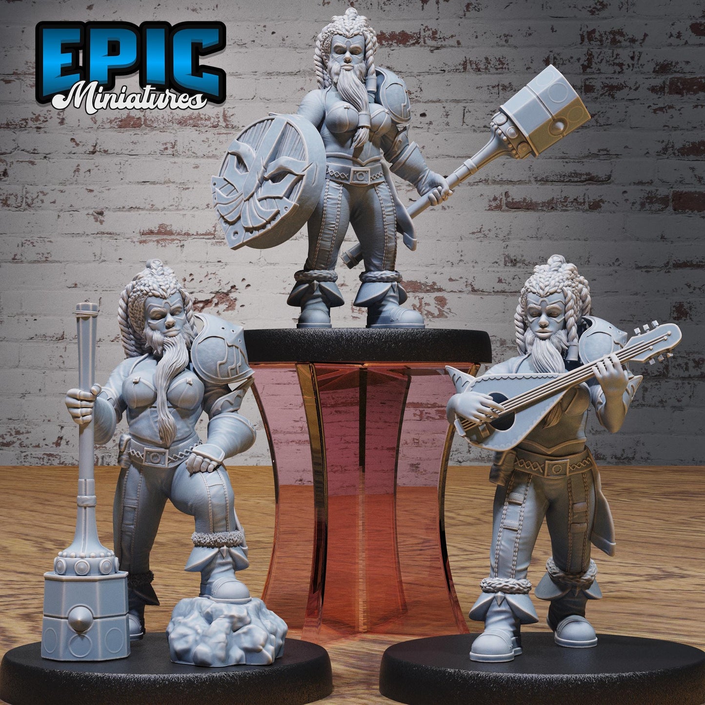 Female Dwarf Series - Epic Miniatures | #101 - Mighty Heroes
