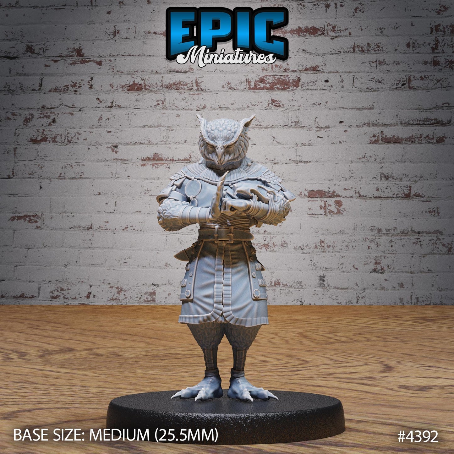 Owl Folk Monk - Epic Miniatures | #101 - Mighty Heroes
