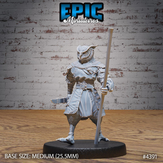 Owl Folk Monk - Epic Miniatures | #101 - Mighty Heroes