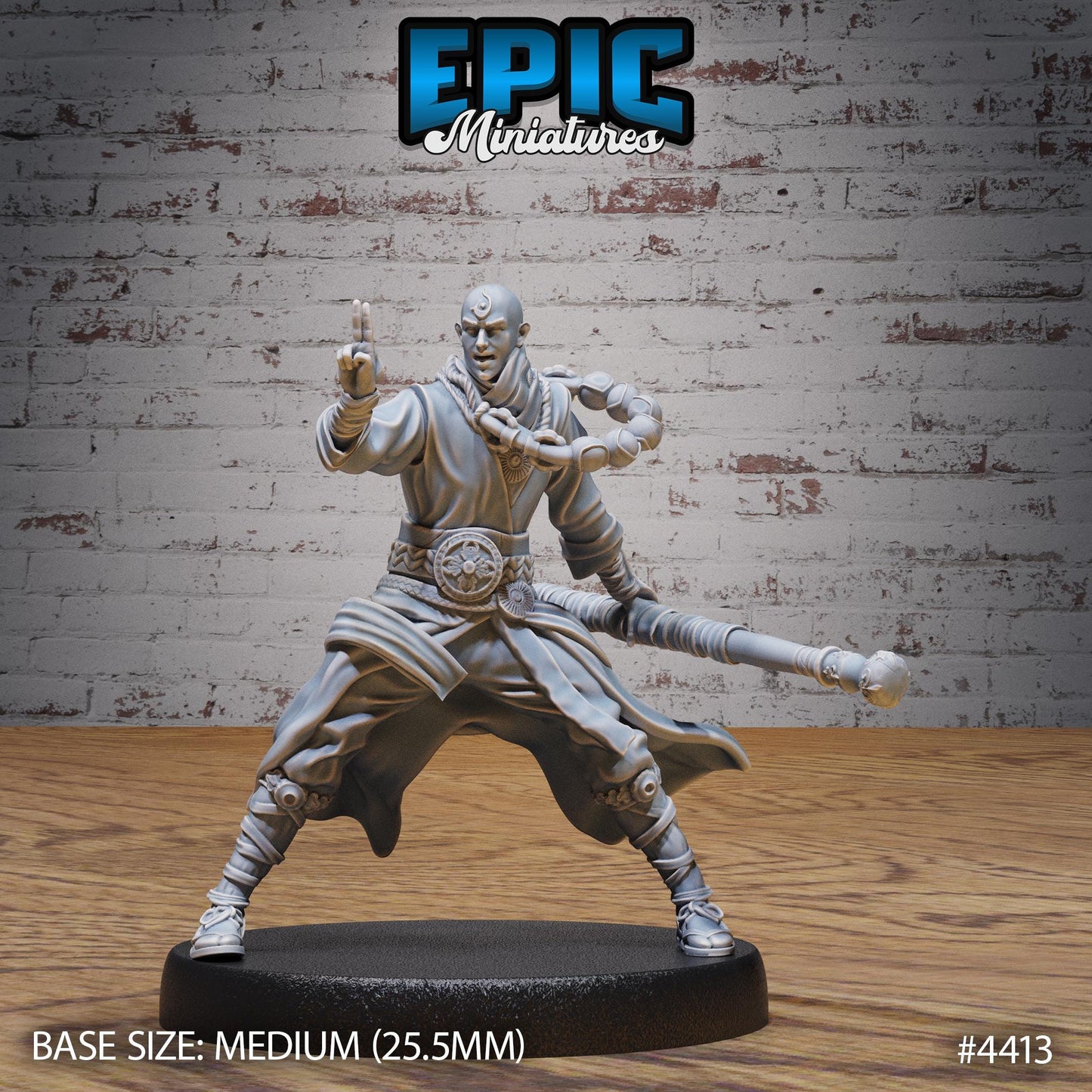 Element Monk Air - Epic Miniatures | #101 - Mighty Heroes