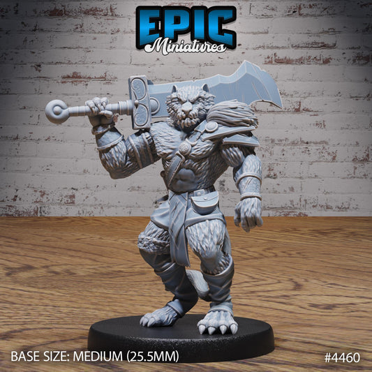 Tiger Folk Adventurer - Epic Miniatures | #102 - Serpents Rage