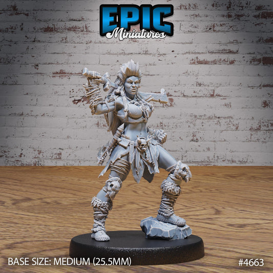 Orc Lady Adventurer - Epic Miniatures | #107 - Beast Hunt