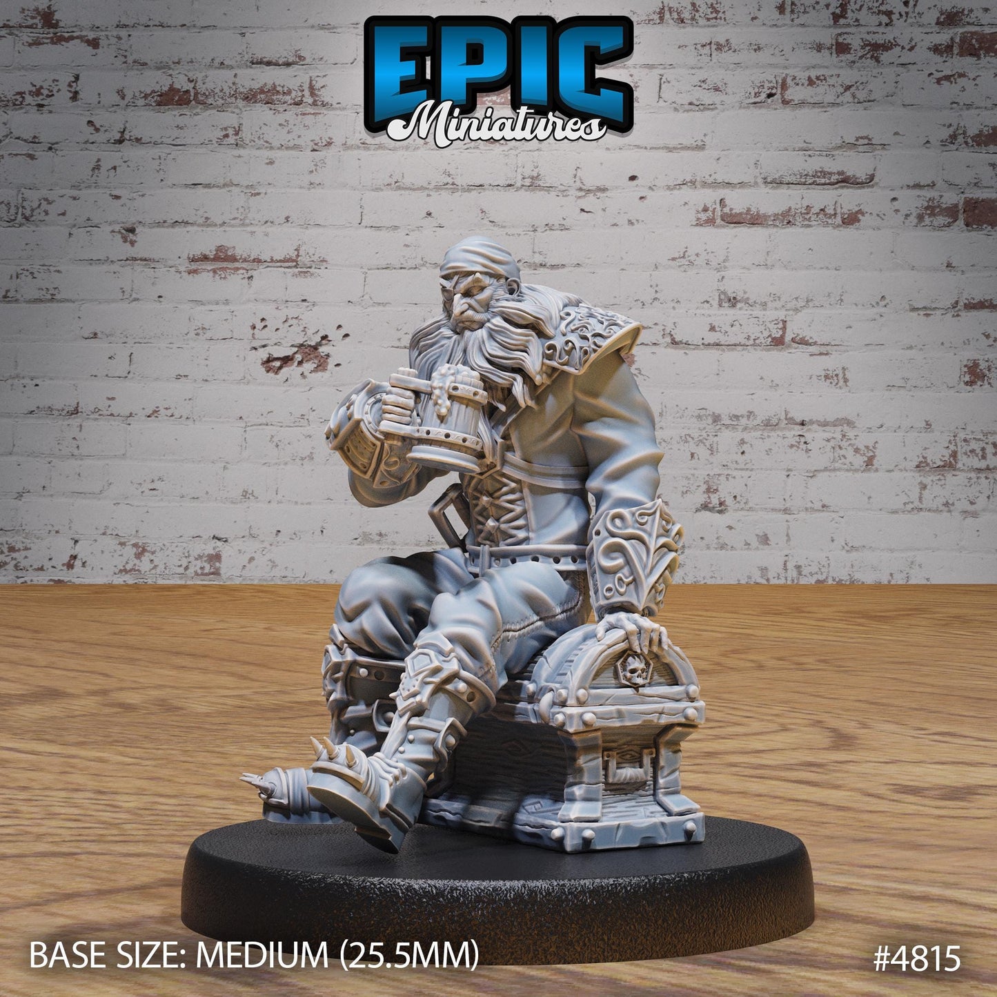 Pirate Captain Barbarossa - Epic Miniatures | #110 - Mysterious Ocean