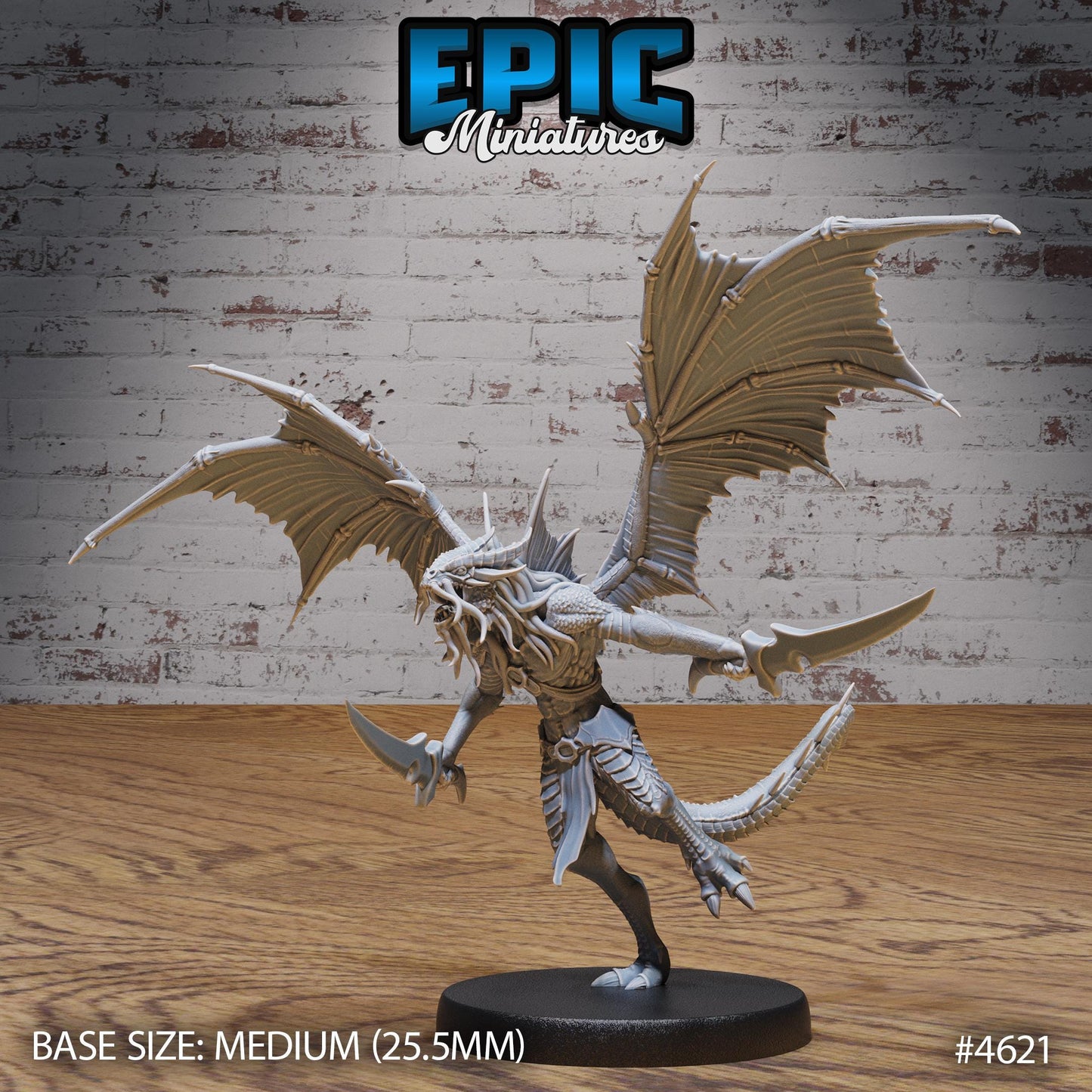 Draconic Demon Gold - Epic Miniatures | #106 - Faith Defender