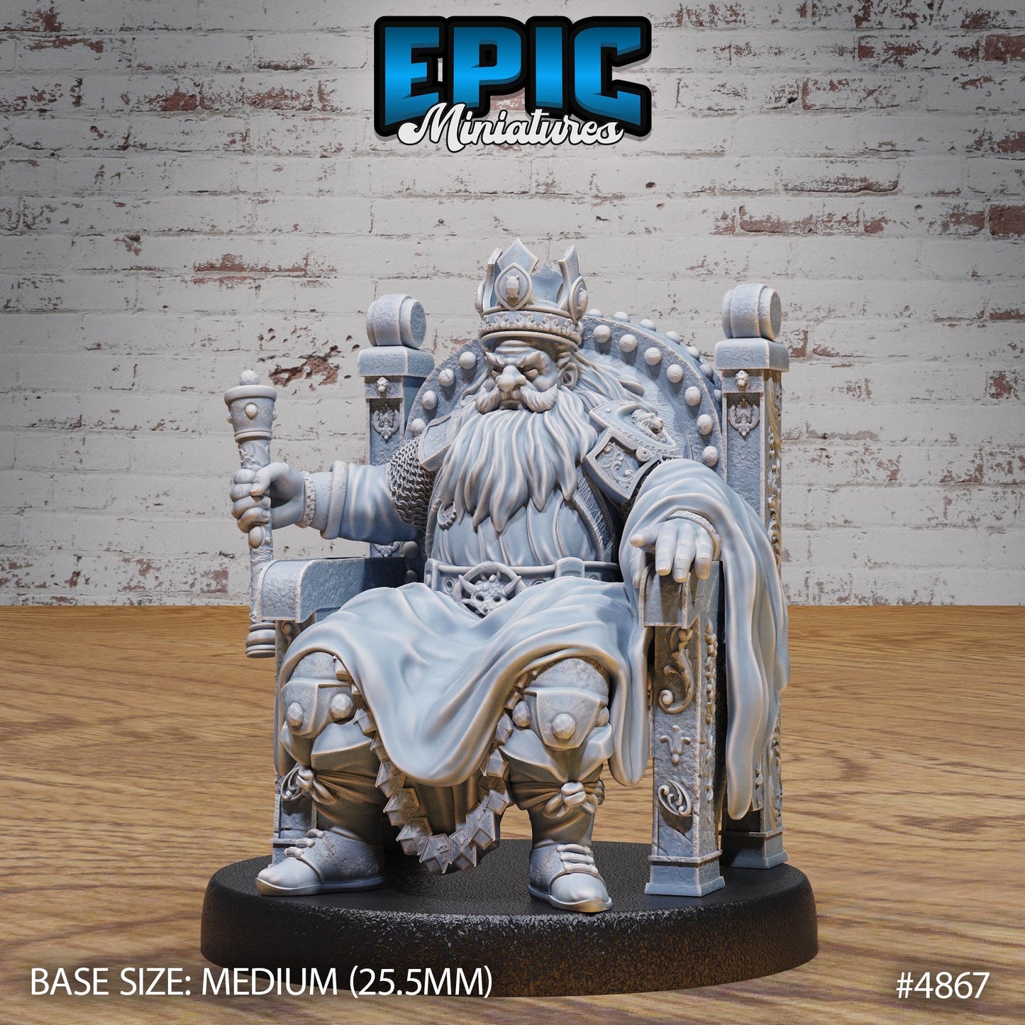 Dwarf King - Epic Miniatures | #111 - Age of Dragons
